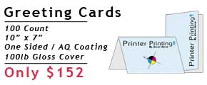 Online Greeting Card Printing Special